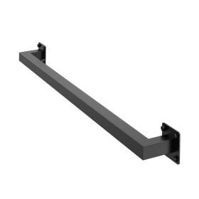 VEVOR Wall Mounted Stair Handrail, 4ft Black Iron Staircase Handrail Indoor, 250lbs Load Capacity, Industrial Railing Hand Rail for Steps