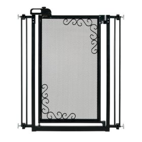 Tall One (Option: Touch Metal Mesh Pet Gate in Black)